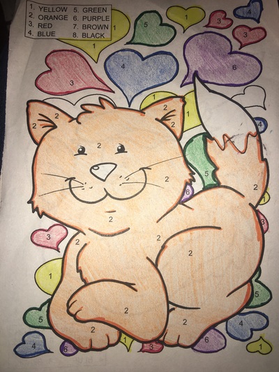 Colored 4 pages from a Coloring Book